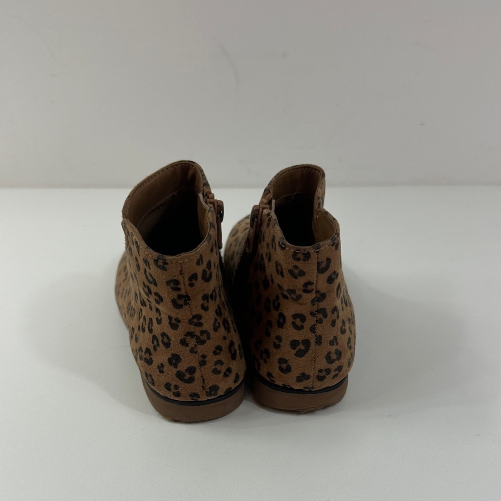 Leopard Print Children’s Ankle Boots - Tan Size 13 casual dressy cute animal - Picture 7 of 15